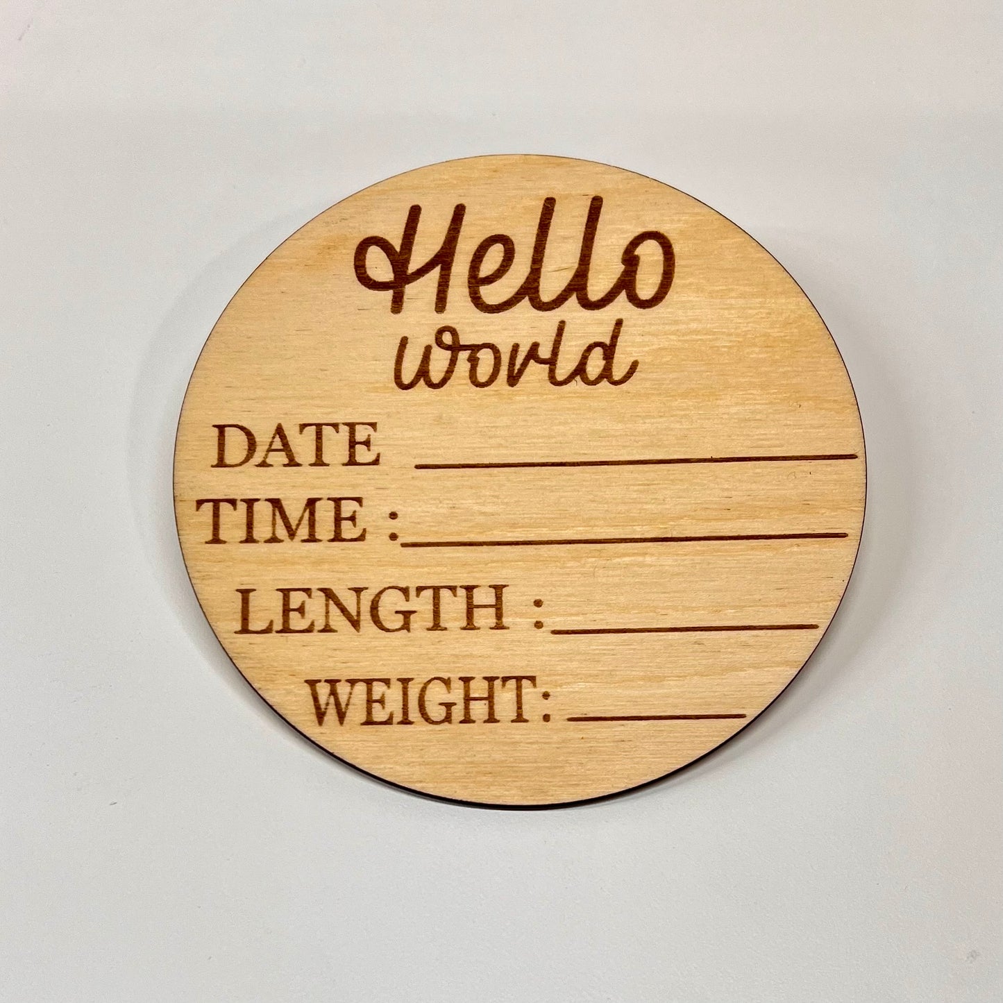 Engraved Baby Milestone Disc Set: Capture Memories
