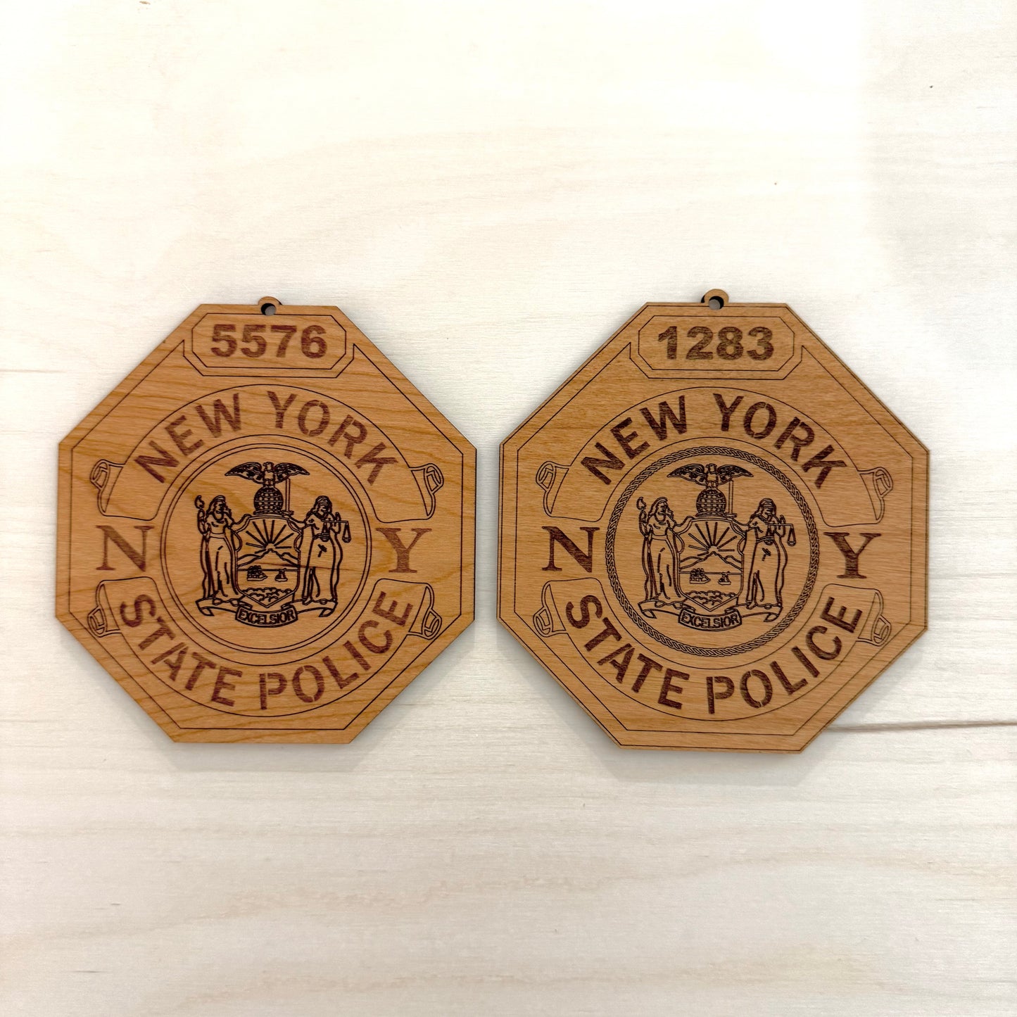 New York State Police Christmas Ornaments - Custom Laser Engraved