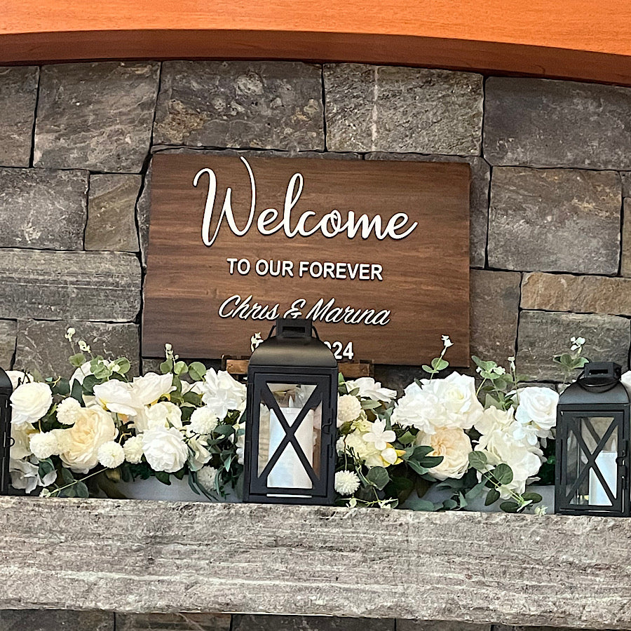 Welcome to our forever Wedding Sign