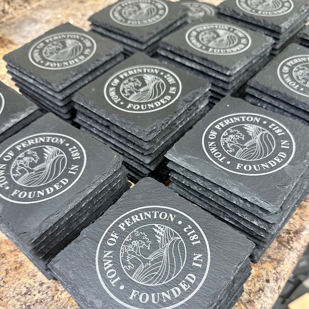 Custom Engraved Slate Coasters – Bulk Orders for Business Promotions & Resale