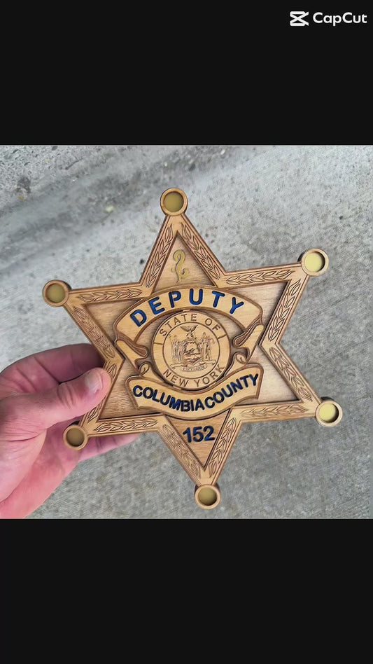 Columbia County NY Engraved Badge